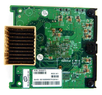 Dell Mellanox ConnectX Dual-Ports InfiniBand Mezzanine I/O Card for PowerEdge M605/M600 server - HX271