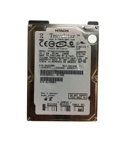 0A26308 - Hitachi 120GB 4200RPM 2.5" IDE HDD