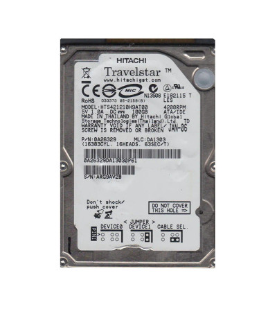0A26329 - Hitachi 100GB 4200RPM 2.5" IDE HDD