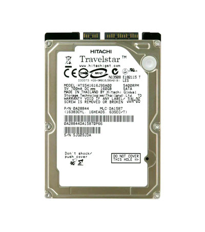 0A28844 - HGST 160GB 5400RPM 2.5" IDE HDD
