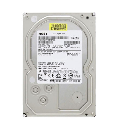 0F23102 - Hitachi 4TB 7200RPM SATA 6Gb/s 3.5" HDD