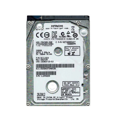 Hitachi 320GB 5400RPM SATA 2.5 Hard Drive for ProLiant DL360p Gen8 Servers