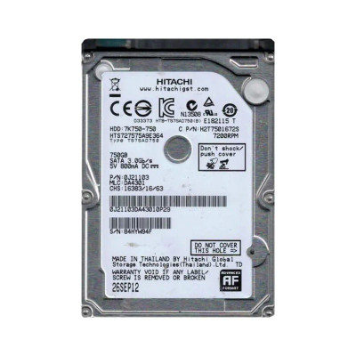 Hitachi 750GB 7200RPM SATA 2.5 Hard Drive for ProLiant DL360p Gen8 Servers