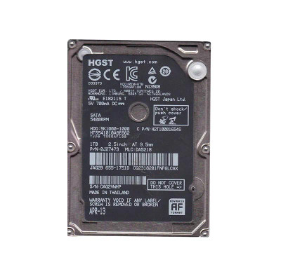 0J27473 - HGST 1TB 5400RPM SATA 6Gb/s 2.5" HDD