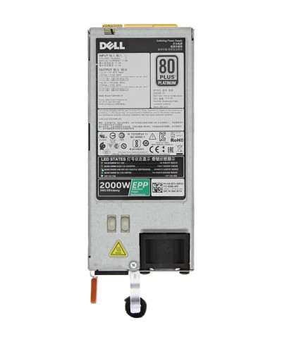 Dell 2000W 80 Plus Platinum Power Supply for PowerEdge C4130 - High-efficiency PSU compatible with Dell servers