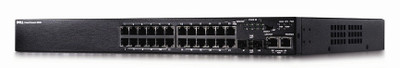 Dell Networking N3024F 24-Port Gigabit Ethernet Managed Switch, 10/100/1000, 10Gb SFP+, combo 1000Base-T.