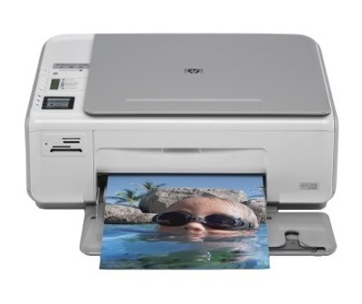 HP Photosmart C4280 All-in-One Printer - Compact design, versatile functionality - ideal for home or office use