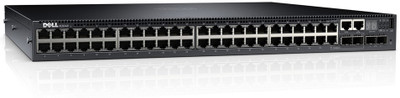 Dell Networking N2048P Managed Switch 48x 10/100/1000 + 2x 10G SFP+ PoE+ Rack-mountable L2+ - Front to back airflow