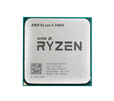 YD3400C5FHBOX AMD YD3400C5FHBOX Ryzen 5 3400G with Radeon RX Vega 11 Graphics Quad-Core 3.7GHz Socket AM4