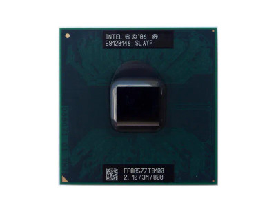 Intel Core 2 Duo T8100 2.10GHz processor for mobile/desktop, 800MHz FSB, 3MB L2 Cache, Socket PGA478.