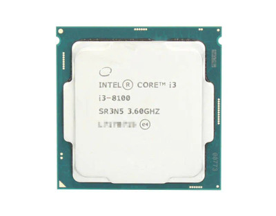 Intel Core i3-8100 Quad Core 3.60GHz Processor for Socket 1151 - BX80684I38100 - Compatible with LGA 1151 motherboards