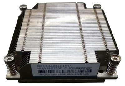 HP CPU Heatsink Assembly for ProLiant DL360e Gen8 Server - Part 676952-001 - Server Cooling Component