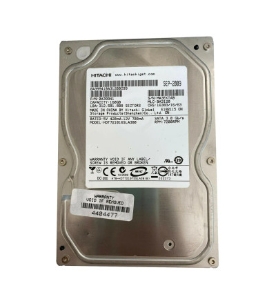 0A39941 - Hitachi 160GB SATA 3Gb/s 7200RPM 3.5" HDD