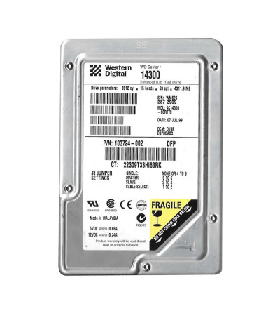 103724-002 - Compaq 4GB 5400RPM 3.5" IDE HDD