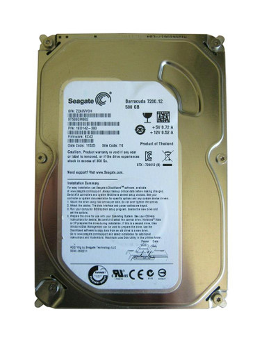 18D142-300 - Seagate 500GB 7200RPM SATA 6Gb/s 3.5" HDD