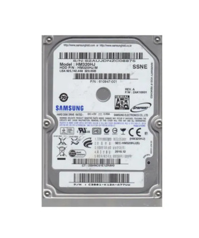 HP Samsung 320GB 7200RPM SATA Hard Drive 610947-001 for ProLiant DL360p Gen8 Servers