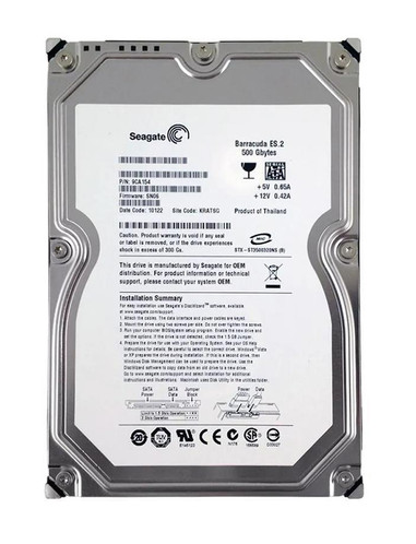 9CA154-501 - Seagate 500GB SATA 7200RPM 32MB 3.5" HDD