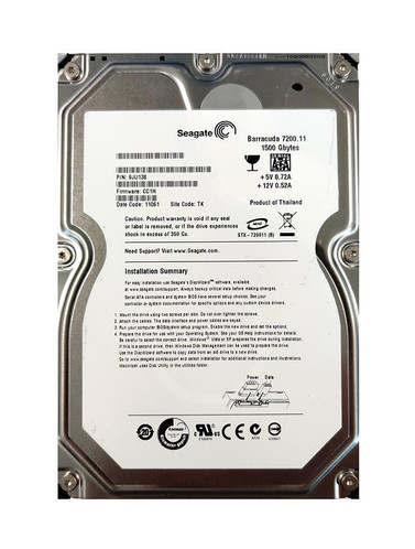 9JU138-516 - Seagate 1.5TB SATA 7200RPM 32MB 3.5" HDD