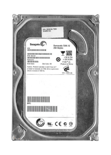 Seagate BarraCuda 7200.12 250GB SATA Hard Drive 7200RPM 8MB Cache 3.5-Inch - Compatible with CE devices