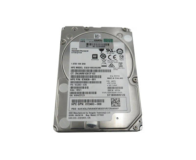 HP 1.8TB 10000RPM SAS 12Gb/s 512E Hot-Swappable 2.5 Hard Drive for ProLiant DL360p Gen8 Servers