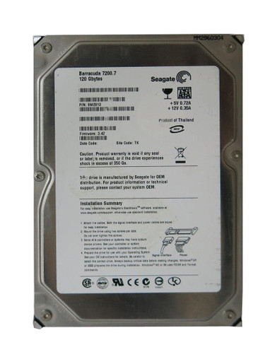 9W2813-007 - Seagate 120GB 7200RPM SATA 3.5" HDD