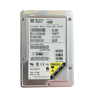 AC14300-07RTT0 - Western Digital 4.3GB 5400RPM EIDE 3.5" HDD