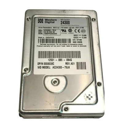 AC24300-75LK - Western Digital 4.3GB 5400RPM EIDE 3.5" HDD