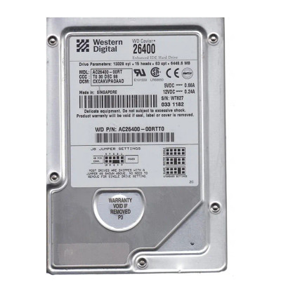 AC26400-00RTT0 - Western Digital 6.4GB 5400RPM EIDE 3.5" HDD