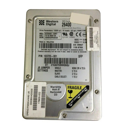 AC26400-60RT - Western Digital 6.4GB 5400RPM EIDE 3.5" HDD