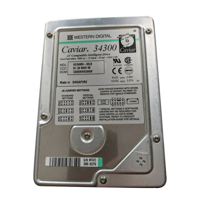 AC34300-32LB - Western Digital 4GB 5400RPM ATA-33 3.5" HDD