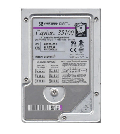 AC35100-00LB - Western Digital 5GB 5400RPM EIDE 3.5" HDD