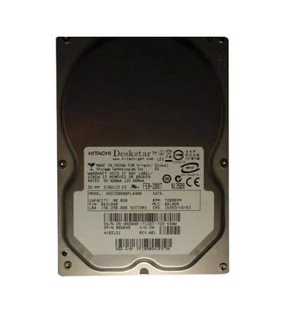 HD5728080PLA380 - Hitachi 80GB 7200RPM SATA 3.5" 8MB HDD