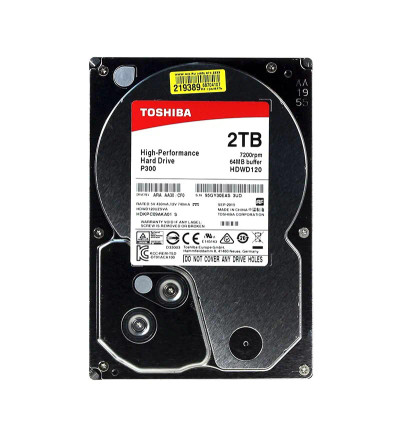 Toshiba 2TB 7200RPM SATA 3.5 Hard Drive for HDWD120UZSVA - Server Storage Soluti