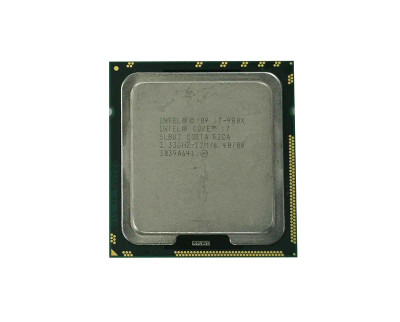 Intel Core i7 Extreme Edition 980X 3.33 GHz 6-core 12 threads 12 MB cache LGA1366 Socket OEM CPU compatible