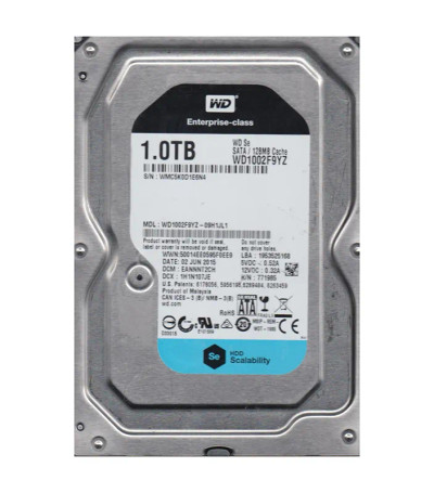 Western Digital SE 1TB SATA Hard Drive 7200RPM 128MB Cache 3.5 - Compatible with servers
