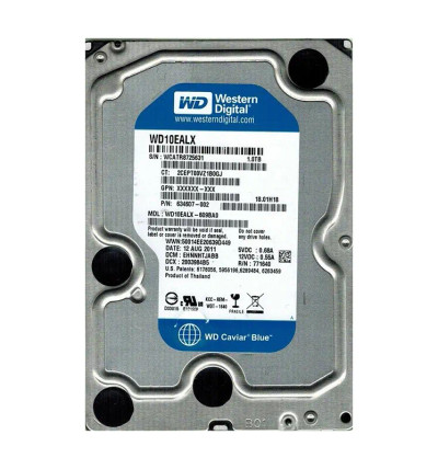 WD10EALX-609BA0 - Western Digital 1TB 7200RPM SATA 6Gb/s 32MB 3.5" HDD