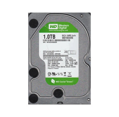 Western Digital Caviar Green 1TB Hard Drive 5400RPM SATA 6GB/s 64MB Cache 3.5-inch - Compatible with servers