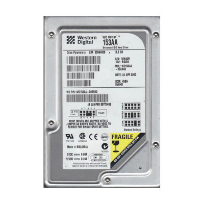 WD153AA-00ANA0 - Western Digital 15.3GB 5400RPM EIDE 3.5" HDD