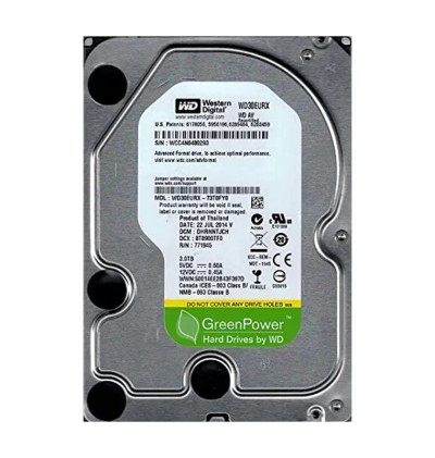 WD30EURX-73T0FY0 - Western Digital 3TB SATA 6Gb/s 5400RPM 3.5" HDD