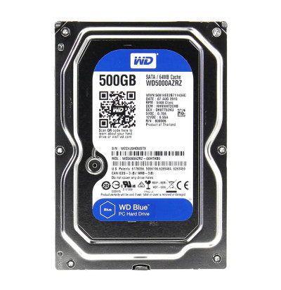 Western Digital Blue 500GB SATA Hard Drive for Desktop Computers