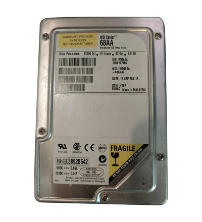 WD68AA - Western Digital 6.8GB 5400RPM IDE 2MB 3.5" HDD
