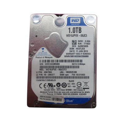 04X4751 - Lenovo 1TB 5400RPM SATA 6Gb/s 2.5" HDD