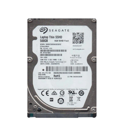 1EJ162-076 - Seagate 500GB SATA 6Gb/s 2.5" 7mm 5400RPM Hybrid HDD