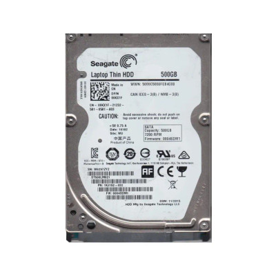 1KJ152-032 - Seagate 500GB 7200RPM SATA 6Gb/s 2.5" HDD