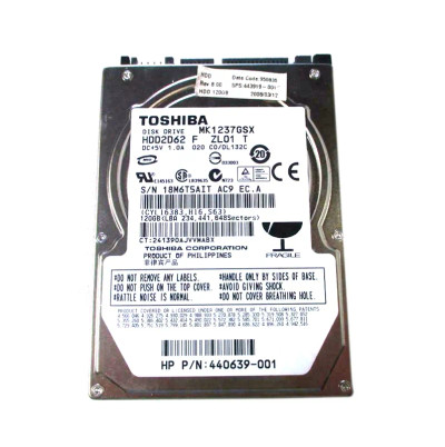 440639-001 - HP 120GB 5400RPM SATA 2.5" HDD