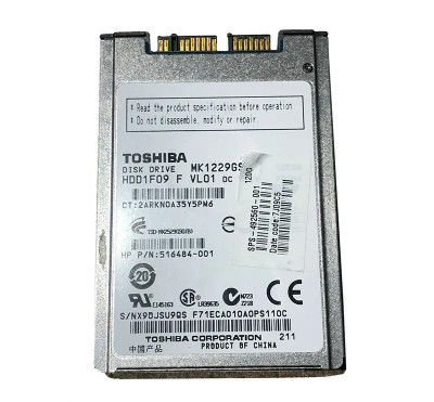492560-001 - HP 120GB 5400RPM SATA 1.8" HDD