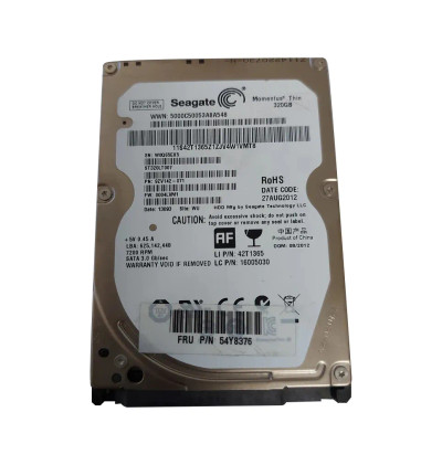 54Y8376 - Lenovo 320GB 7200RPM SATA 2.5" HDD