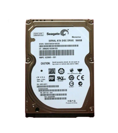 623985-001 - HP 500GB 7200RPM SATA 2.5" HDD