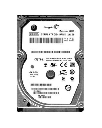 9EV133-800 - Seagate 250GB 5400RPM SATA 8MB 2.5" HDD
