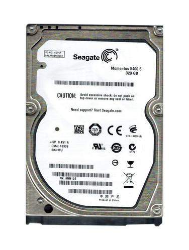 9HH13E-532 - Seagate 320GB 5400RPM SATA 8MB 2.5" HDD